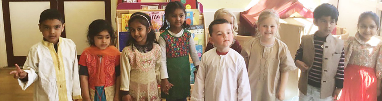 Dressing up in traditional Indian clothing