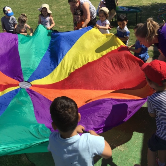 Children playing outside