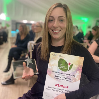 Sophie with her award