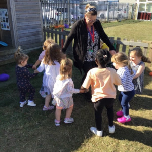 Children playing outside