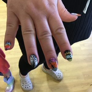 Painted nails