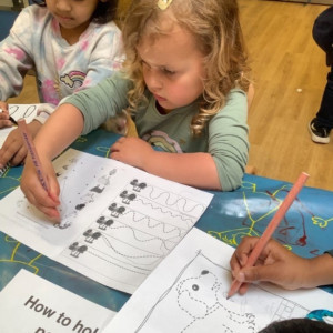 Child writing