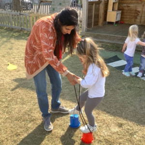 Child playing outside