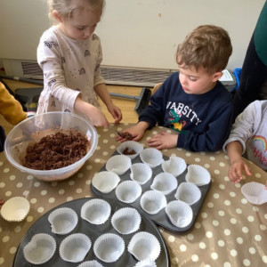 Children baking