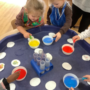 Children painting