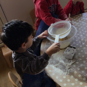 Children baking