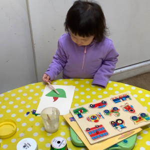 Children doing crafts