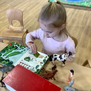 Children doing crafts