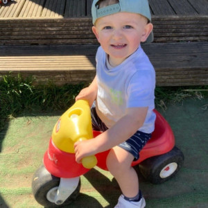 Child riding a bike 