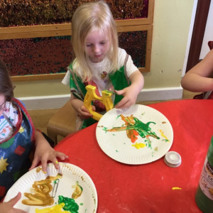 Children painting