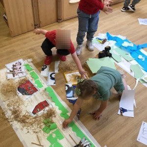 Children with some arts and crafts 