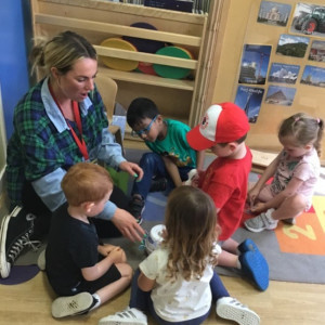 Children in a group