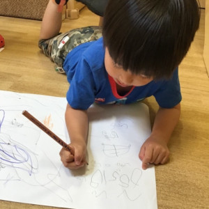 A child drawing