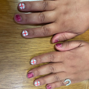 Painted nails