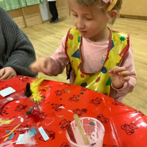Child painting