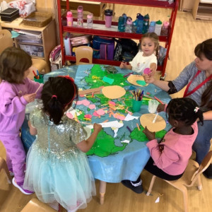 Children painting