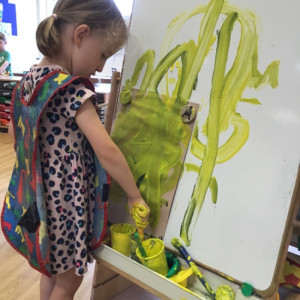 Child painting
