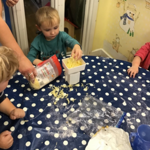 Children cooking