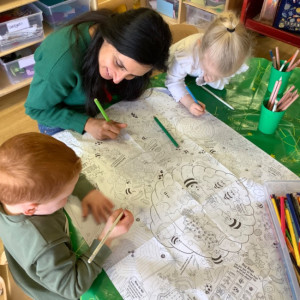 Children colouring