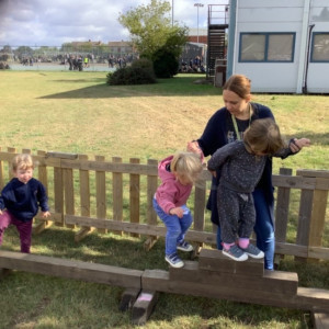 Children playing outside
