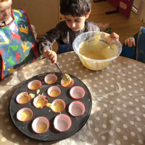 Children baking