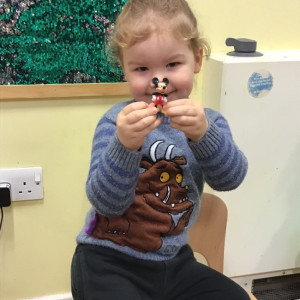 Child with toy
