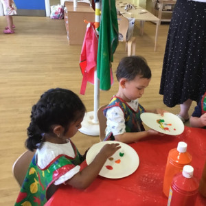 Children painting
