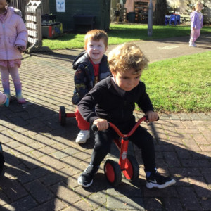 Children playing outside