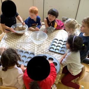 Children baking