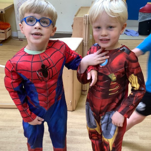 Children dressing up