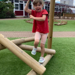 Child playing. 