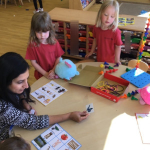 Children playing a game 