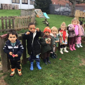 Children playing outside