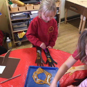 Children painting