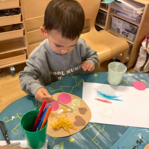 Child painting