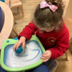 Children doing crafts