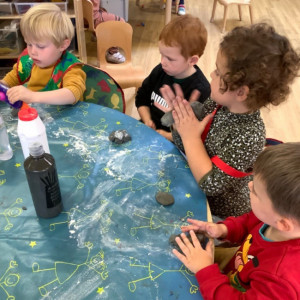 Playing with Play dough
