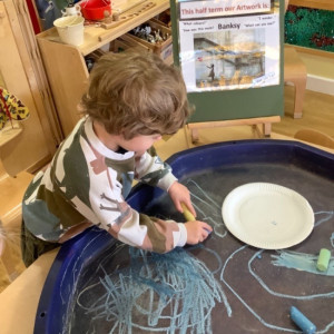 Child drawing