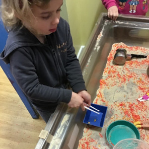 Children doing crafts