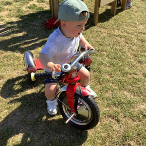 Child riding a bike 