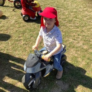 Child riding a bike 