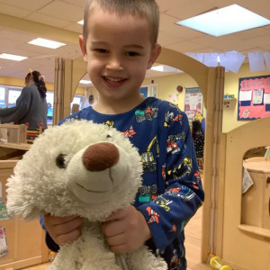 Child with a teddy