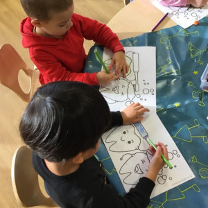 Children colouring