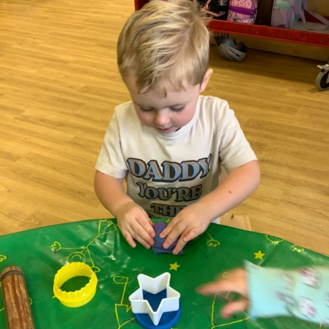 Playing with Play dough