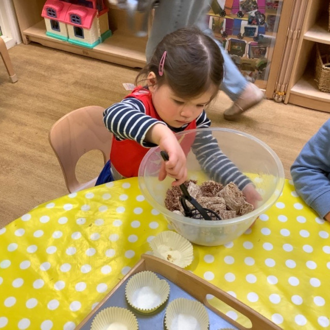 Making cakes