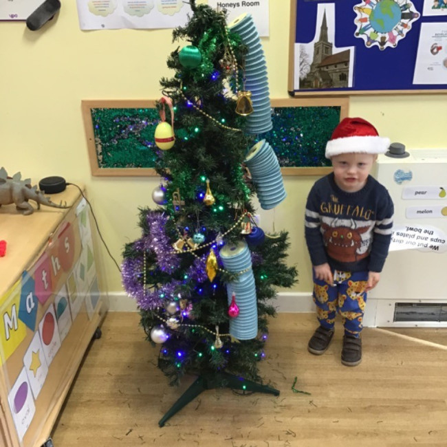 Decorating Christmas trees