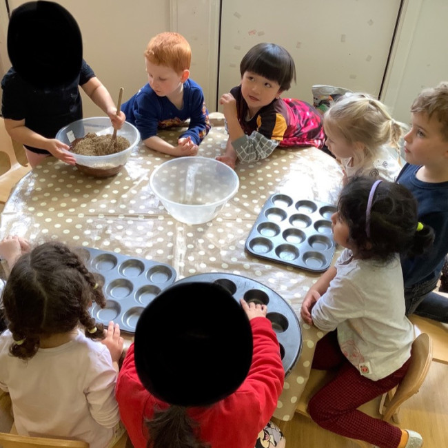 Children baking