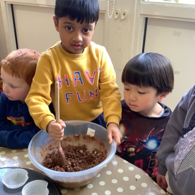 Children baking