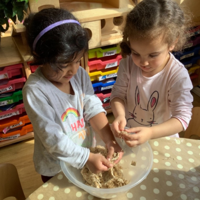 Children baking