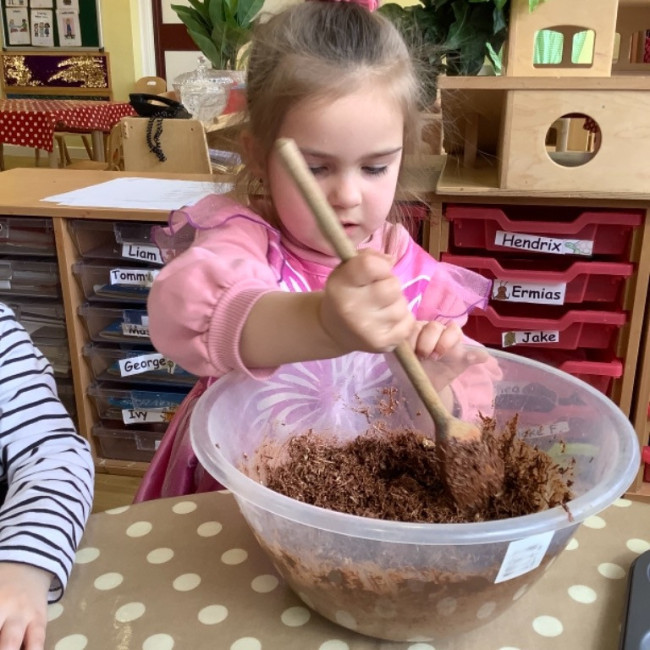 Children baking